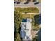 Overhead view of home, pool, and patio area at 4001 Palm Blvd, Isle of Palms, SC 29451
