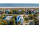Beachfront home, aerial view showing location and neighborhood at 4001 Palm Blvd, Isle of Palms, SC 29451