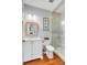 Clean bathroom with white vanity, toilet and glass shower at 4001 Palm Blvd, Isle of Palms, SC 29451