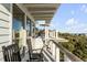Relaxing deck with rocking chairs, offering ocean views at 4001 Palm Blvd, Isle of Palms, SC 29451