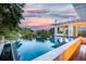 Stunning infinity pool with sunset views at 4001 Palm Blvd, Isle of Palms, SC 29451