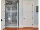 Large walk-in shower with gray tile and glass enclosure at 4001 Palm Blvd, Isle of Palms, SC 29451
