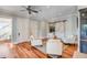 Cozy sitting area with four armchairs and a coffee table at 4001 Palm Blvd, Isle of Palms, SC 29451