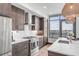 Contemporary kitchen featuring stainless steel appliances and marble counters at 5 Gadsdenboro St # 410, Charleston, SC 29401