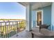 Spacious balcony offering scenic views and outdoor seating at 5804 Palmetto Dr # A-405/407, Isle of Palms, SC 29451