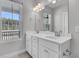 Double vanity bathroom with a view at 760 Myrtle Branch St, Summerville, SC 29486