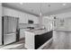 Modern kitchen with stainless steel appliances and a large island at 760 Myrtle Branch St, Summerville, SC 29486