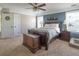 Spacious bedroom with carpeted floors and a ceiling fan at 9504 Markley Blvd, Summerville, SC 29485