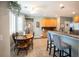 Charming breakfast nook with a wood table and built in seating at 9504 Markley Blvd, Summerville, SC 29485