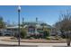 Community clubhouse with a green roof and a stone fountain at 9504 Markley Blvd, Summerville, SC 29485