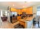 Modern kitchen with stainless steel appliances and granite countertops at 9504 Markley Blvd, Summerville, SC 29485