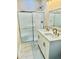 Bathroom featuring a white double vanity, a large mirror, and a glass-enclosed shower at 1034 Weeks Lane, Round O, SC 29474