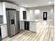 Modern kitchen featuring stainless steel appliances and an island at 104 Del Ray Dr, Walterboro, SC 29488