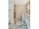 Elegant bathroom with marble floors and walk-in shower at 1111 Barrett Rd, Charleston, SC 29407