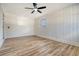 Bright bedroom with wood floors and ceiling fan at 1111 Barrett Rd, Charleston, SC 29407