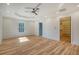 Spacious bedroom with walk-in closet and ceiling fan at 1111 Barrett Rd, Charleston, SC 29407