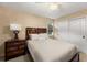 Bright bedroom with double bed, nightstand and closet at 1240 Fairmont Ave # 1, Mount Pleasant, SC 29464