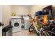 Utility room with washer, dryer, storage, and bike at 1240 Fairmont Ave # 1, Mount Pleasant, SC 29464