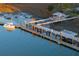 Private dock with covered pavilion and boat slip at 222 Haddrell St, Mount Pleasant, SC 29464