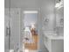 Clean bathroom with marble vanity and a view into a bedroom at 222 Haddrell St, Mount Pleasant, SC 29464