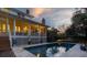 Spacious backyard with refreshing pool and screened porch at 222 Haddrell St, Mount Pleasant, SC 29464