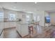 Spacious kitchen with island, dining area, and hardwood floors at 286 W Bradford Pointe Dr, Summerville, SC 29486