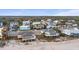 Aerial view of beach homes and oceanfront community at 309 Palmetto Blvd, Edisto Island, SC 29438