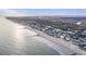 Aerial of beachfront homes and community at 309 Palmetto Blvd, Edisto Island, SC 29438