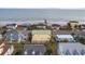Aerial view of beach home and oceanfront location at 309 Palmetto Blvd, Edisto Island, SC 29438