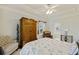 Bedroom with ocean view and sitting area at 309 Palmetto Blvd, Edisto Island, SC 29438