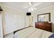 Bedroom with double closets and a dresser at 309 Palmetto Blvd, Edisto Island, SC 29438