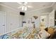 Bedroom with a dresser and access to bathroom at 309 Palmetto Blvd, Edisto Island, SC 29438