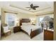 Bedroom with ocean views and a king-size bed at 309 Palmetto Blvd, Edisto Island, SC 29438