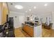 Modern kitchen with stainless steel appliances and island at 309 Palmetto Blvd, Edisto Island, SC 29438