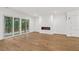 Spacious basement with hardwood floors and a fireplace at 5105 St George Ln, Hollywood, SC 29449