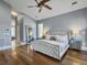 Main bedroom features hardwood floors and ensuite bathroom access at 6411 China Back Ln, Meggett, SC 29449