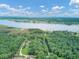Aerial view of waterfront property and neighborhood at 820 Pineneedle Way, Charleston, SC 29492