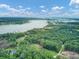 Aerial view of waterfront property and neighborhood at 820 Pineneedle Way, Charleston, SC 29492