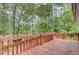 Spacious wooden deck overlooking a lush wooded backyard at 820 Pineneedle Way, Charleston, SC 29492
