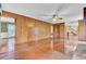 Large living room with hardwood floors and built-in shelving at 820 Pineneedle Way, Charleston, SC 29492