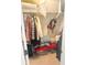 Well-organized closet with shelving and hanging rods at 8781 Red Oak Dr, North Charleston, SC 29406