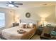 Spacious main bedroom with a king-size bed and tray at 8781 Red Oak Dr, North Charleston, SC 29406