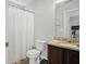 Clean bathroom with granite countertop and shower/tub combo at 9159 Parlor Dr, Ladson, SC 29456