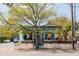 Mackney BBQ restaurant in a charming blue building at 929 Rutledge Ave, Charleston, SC 29403