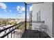 Relaxing balcony with city views and seating for two at 1 King St # 503, Charleston, SC 29401
