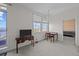 Living room with water view, desk, and bedroom access at 1 King St # 503, Charleston, SC 29401