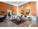 Spacious lobby with comfortable seating and grand chandelier at 1 King St # 503, Charleston, SC 29401