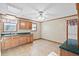 Oak kitchen with green countertops and tiled floor at 116 Eagle Dr, Summerville, SC 29485