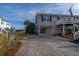 Gravel driveway leading to beach house with deck at 1308 Palmetto Blvd Blvd, Edisto Beach, SC 29438
