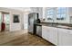 Modern kitchen with stainless steel appliances at 1308 Palmetto Blvd Blvd, Edisto Beach, SC 29438